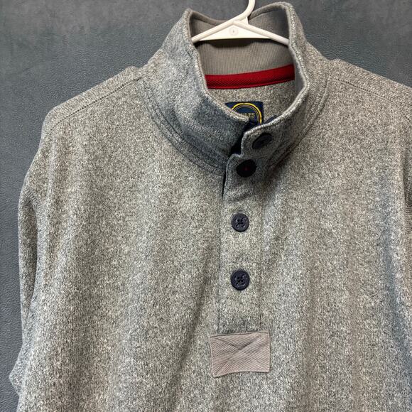 Joules Sweater Elbow Pads Logo Quarter Speckled Outdoor Cozy Athletic Preppy - Picture 9 of 10